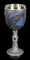 Figuren Shop gmbh Fantasie Trink-Kelch - Nuit Corbeau Verres à Pied Vins, Deko-Kelch, Décoder l'article, avec Insert en Acier Inoxydable, H 18 CM