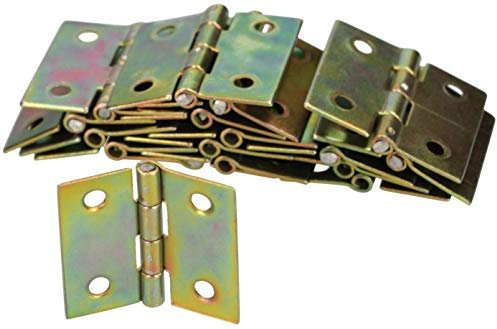 KOTARBAU® 50 x Bisagras de acero inoxidable para muebles, 30x30 mm, Bisagra de libro, Conectores, Bisagra plegable de doble hoja, Bisagra multiuso para cajas de madera, Galvanizada, 50 UNIDADES