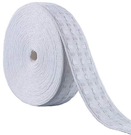 Discount Fabrics Limited Gardinenband, Bleistiftfalten, 7,6 cm, 75 mm breit, mit 3 Taschen für perfekt gefaltete Vorhänge, 5 m