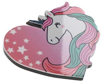 Pretty Pink Unicorn Love Heart Fantasy Novelty Magnet