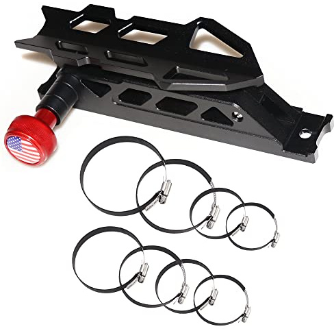 Bestaoo Supporto regolabile per estintore per Jeep Wrangler TJ JK JKU JL UTV Polaris RZR Ranger Camper Van, alluminio, sgancio rapido, aggiornamento