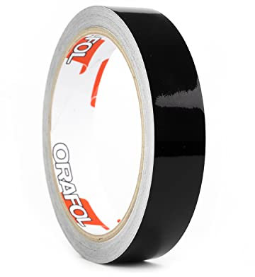 Autodekor Zierstreifen Streifenaufkleber Klebezierbänder Pinstriping Tape Line Race Look Performance Style DIY KFZ LKW Wohnmobil Boot Bike Motorrad Flugzeug Basteln Modellbau (24 mm, Schwarz)