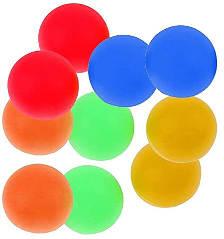 Wudaizhi 10 Stücke Beach Bälle Ersatz Leichte PVC Strand Paddelkugeln Ersatz Für Outdoor-aktivitäten Rasen Backyard Zubehör