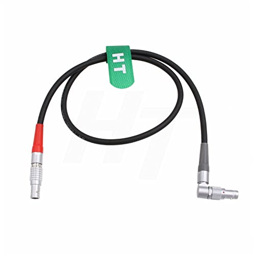 HangTon Cable de alimentación CAM de ángulo recto de 7 pines para ARRI Alexa Mini Cforce Mini LBUS de 4 pines, AMC-1 Cforce RF Motor, Cmotion cPRO Motor Camin de 24 pulgadas