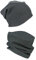 Alkato Unisex Beanie Mütze und Schal Set Uni, Farbe: Rippstoff Anthrazit Meliert, Größe: Einheitsgröße
