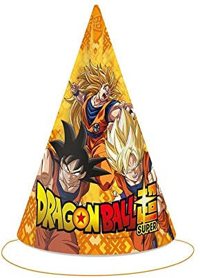 Cappellini Dragon Ball a cono 11x16cm, 6pz.
