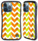 Head Case Designs Orange And Lime Green Neon Zigzag Hybrid Case Compatible With Apple iPhone 13 Pro