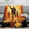 Westlicher Cowboy Spiel-Poster Decke Weiche Und Bequeme Fleece-Decken Sind Leicht Und Weich Und Halten Während Der Jahreszeiten Warm 60x80inch(150x200cm)