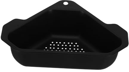 HOMSFOU Eckiger Abflusskorb Aus Edelstahl Dreieckiger Siebkorb Für Spüle Praktisches Küchengerät Zur Aufbewahrung Und Abtropfung Von Geschirr