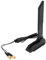 Sxhlseller Antena WiFi Eterna de 12dBi, Antena de Extensión WiFi SMA Magnética de Alta Ganancia con Triple Banda 2,4G 5,8G 6G, Conector SMA para Red Inalámbrica
