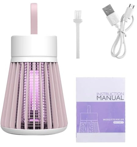 EHOTER Mozzguard Mosquito Zapper Wasserdicht Outdoor Mückenlampe Elektrisch Insektenvernichter USB Mosquito Killer Tragbar Insektenlampe für Außen Garten Camping Picknick und Innen Schlafzimmer (C)