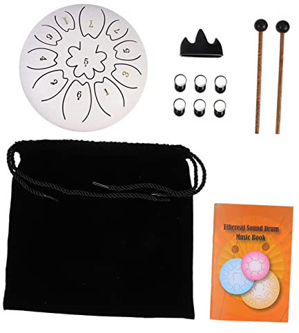 Generic 6-zoll-handpan-trommel Für Jungen Und Mädchen Ätherisches Stahltrommel-set Stahlzunge Für Musikunterricht Yoga Meditation