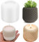 luckaide Silikonformen GießFormen, 7×7cm Silikonform Kerzenhalter, Zylinder Silikonform, Kerzenhalter Silikonformen, Silikonform Vase, Vase Gießformen für Beton,Gießformen für Vorratsgefäß