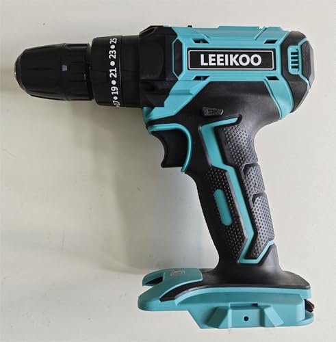 LEEIKOO Atornillador inalámbrico de 21 V, carcasa de taladro inalámbrico, batería y cargador no incluidos