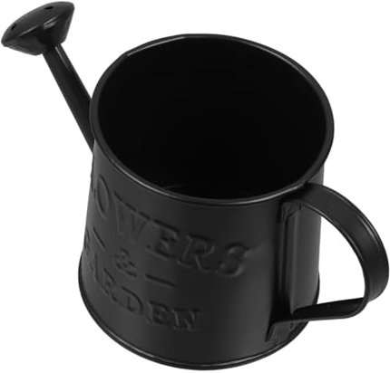 PRETYZOOM Hervidor Creativo Florero De Hierro Casero Macetero Metalico Antiguo Macetas De Interior Jarra De Riego Hervidor De Agua Regadera Aire Libre Regadera Planchar Black