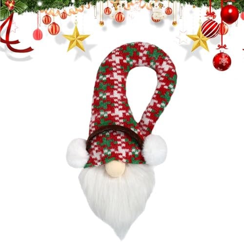 Neamou Christmas Door Knob Decorations | Stuffed Dwarf Door Hanger | Soft Plush Colorful Door Handle Decoration, Christmas Doll Hangable Pendant for Indoor Outdoor