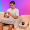 KokoSelene Extra Large Reading Pillow with Arm Rest for Gaming, Working, Reading, Fits Body, with Pocket & Cup Holder, Memory Foam, Durable, Suitable for Bed, Sofa, Floor