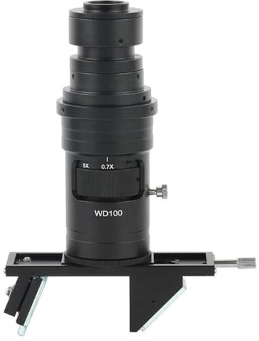 Mikroskopbeobachtung Mikroskop-Okulare Industrielle HDMI VGA USB-Mikroskop-Videokamera FHD 0,7X-5X Einstellbares kontinuierliches Zoom-Monokular 200X 2_D 3_D C-Mount-Objektiv