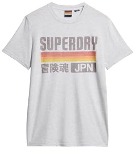 Superdry Herren Lässiges Japan T-Shirt mit Streifen
