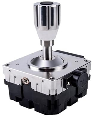 DMETE Joystick-Controller 80A Zweiachsir + 1-Knopf Reibungsdämpfung Hall Rocker, Marine Schubstan Yacht Schnellboot Rocker Griff Sicheres Manövrieren(5V output RS422)