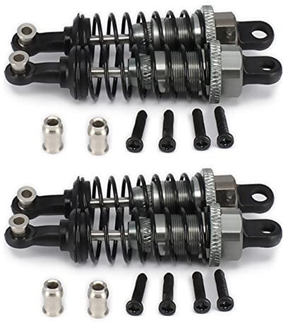 SAROAD 4 StüCke öL Einstellbare 65Mm StoßDäMpfer DäMpfer für A959 A969 A979 K929, Titanium