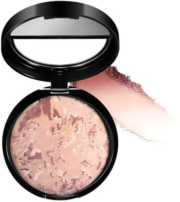 Gebackener Puder Blusher, Gebackener Foundation Make-up Farbe Foundation Make-up, Frosted Blush, Light Puder Blusher, Matte natürliche Hautfarbe (#2, 15g)