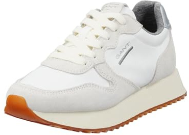 GANT FOOTWEAR Damen BEVINDA Sneaker, Weiß/Eierschalenfarben, 39 EU
