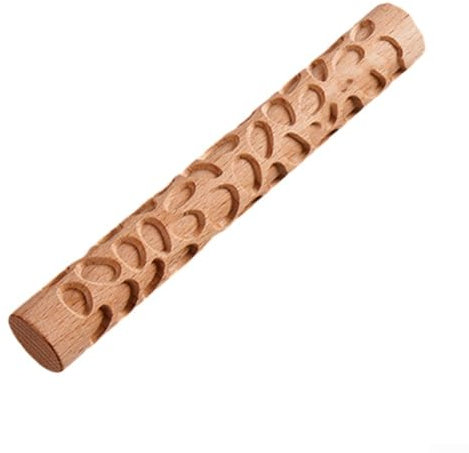 Ce rouleau à pâtisserie en bois exceptionnel est un outil essentiel pour créer des textures uniques dans votre argile préférée (pavés)