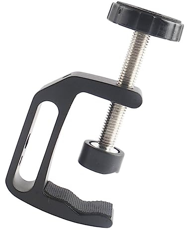 OKUMEYR Desktop Mount Clip aus Aluminiumlegierung Einstellbare Halterung für DSLR Kameras Tragbarer Schnellspanner für Videoaufnahmen für Drinnen und Draußen