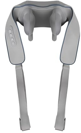 Neo-Sport Massagegerät mit Wärme - Nackenmassagegerät mit 3 Stufen - Kabellos - 2000 mAh - Shiatsu