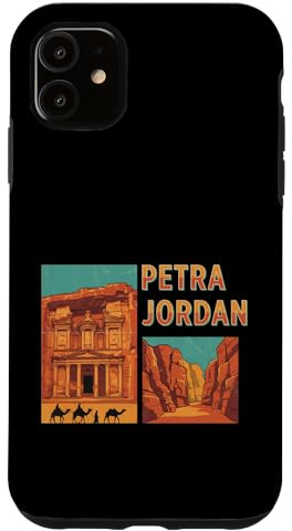 Hülle für iPhone 11 Vintage Petra Jordan Reise-Souvenir Sehenswürdigkeit Touristengeschenk
