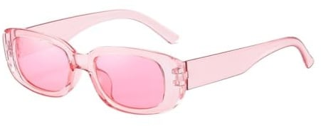 Generisch Kleine quadratische Retro-Sonnenbrille for Damen und Herren – Karnevals-Partybrillen(Clear)