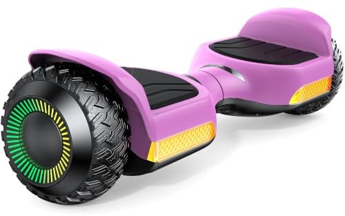 Gyroor G13 Hoverboard Kinder 6,5 Offroad 500W Bluetooth LED | Offroad-Reifen, 250W Dual-Motor, Bluetooth-Lautsprecher, 360° LED-Lichter, EN71 zert,Minion