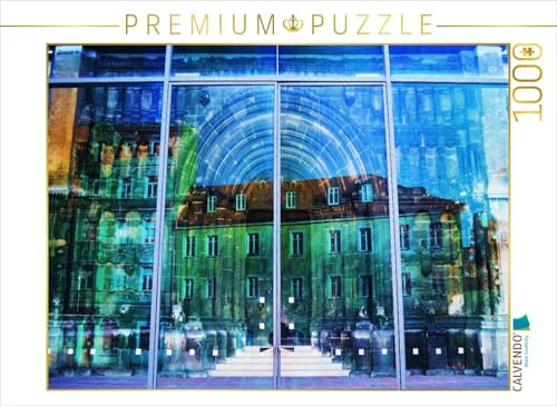 Puzzle · Regensburg | Geschichte im Spiegel: Historischer Speicher & Schottenportal · 1000 Teile · Lege-Größe 64 × 48 cm · CALVENDO Puzzle