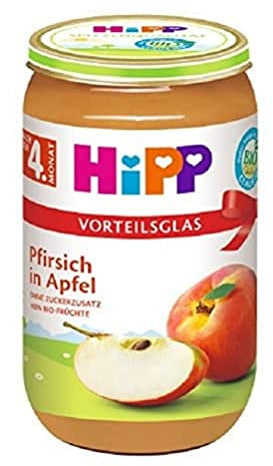 HiPP Früchte Pfirsich in Apfel, 250 g