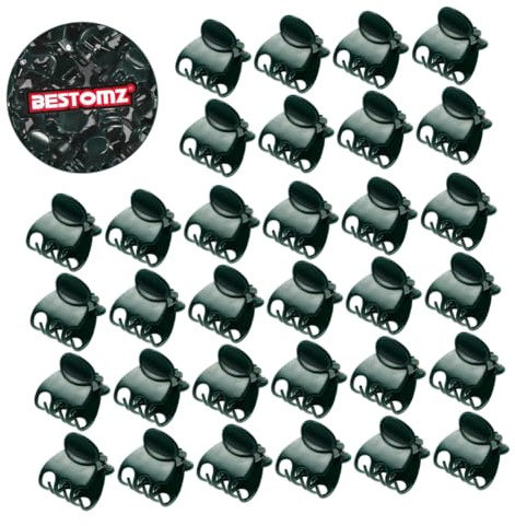 BESTOMZ 100 Stücke Orchideen Clips Pflanzenclips Dunkelgrün