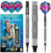 Peter Wright Snakebite Euro 11 Element: 16g Fassgewicht, 18g Gesamtgewicht Softip Tungsten Darts mit Flights und Schäfte