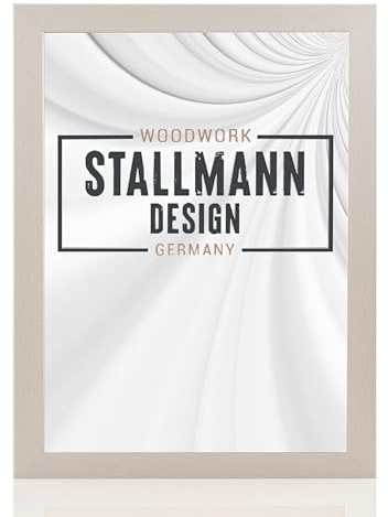 Stallmann Design 'New Modern' Bilderrahmen 59,4 x 84 cm (DIN A1) | Farbe: Aluminium | eleganter Frame für Ihre Fotos und Motive