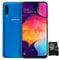 Samsung Galaxy A50 Smartphone Bundle (16.3cm (6.4 Zoll) 128GB interner Speicher, 4GB RAM, Dual sim, Android, Blau) + 64 GB SD-Karte | Deutsche Version