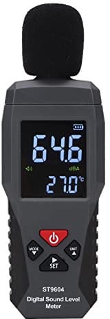 Sound Level Meter, Digital Sound Level Meter Range 30-130dB Sound Volume Measuring Instrument Self-Calibrated Decibel Monitoring Tester ST9604 Noise Tester Noise Tester Decibel Meter+Noise Test T