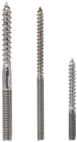 FASTON® Stockschrauben M8x100 mm Edelstahl A2 V2A (50 Stück) Schraubstifte Holzschrauben Rohrschellen Gewindestifte Doppelgewindeschraube