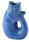 Gift Company - Kerzenleuchter, Kerzenständer - Monsieur Carafon - Keramik - Azure Blau - Maße (LxBxH): 9,8 x 6 x 12,7 cm
