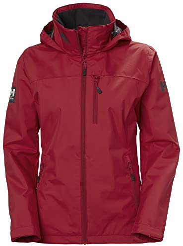 Damen Helly Hansen W Crew Hooded Jacket, Rot, M