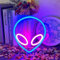 UExnkj-Y Luci al Neon Aliene Insegna al Neon Alieno Alimentazione a Batteria o USB Aliene Neon Per la Camera Natale Festa di Matrimonio Bar Decorazione per le Vacanze LED Aliene
