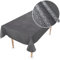 Premium Wachstuchtischdecke Tischdecke Vinyl Wachstischdecke abwaschbar 250x150cm Punkte Anthrazit edel abwischbar