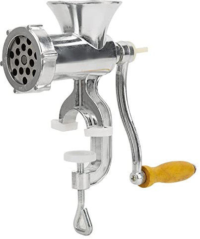 Theatly Manual Meat Grinder, Table Clamp Aluminum Alloy Meat Mincer, Mincing Machine Pepper Spice Grinding Machine Kitchen Tools for Home