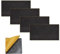 ACIT Feuille de néoprène adhésive isolante, lot de 4 feuilles, joint adhésif, caoutchouc adhésif, panneaux de mousse de polyuréthane, caoutchouc noir EPDM expansé (épaisseur 5MM, 20 x 40 CM)