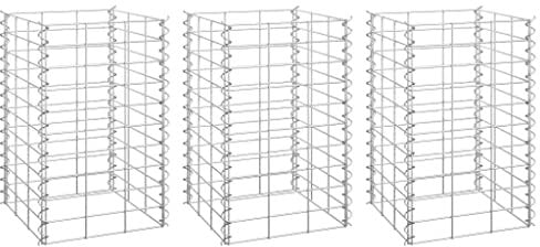 vidaXL Gabionen-Hochbeete 3 Stk. 30x30x50 cm Eisen