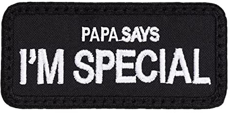 Original Hund Hundehalsband Patch Tactical Military Pet PAPA SAYS I'M SPECAIL