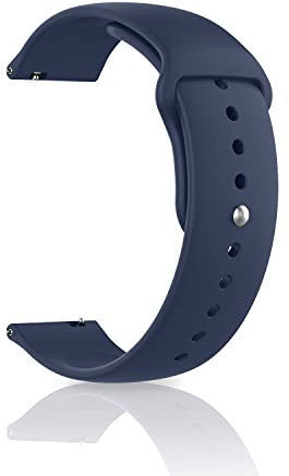 CeiBand 22mm 20mm watch strap, Smartwatches Bands for Men and Women, Quick Release Waterproof Silicone Breathable Replacement Wrist Straps - (22mm Blue)